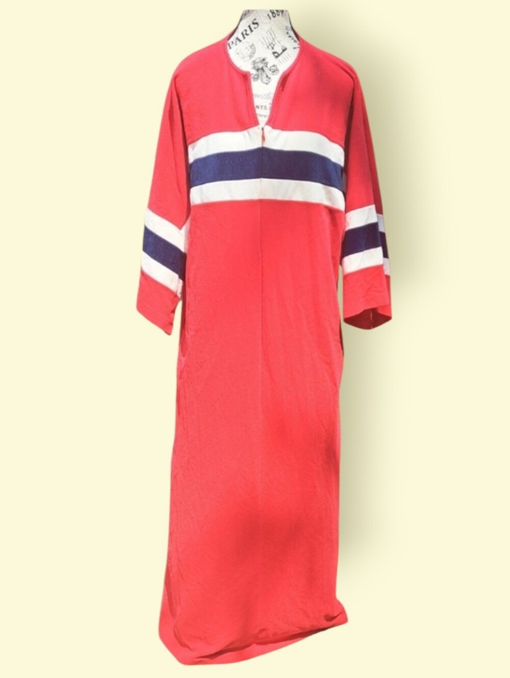 Vintage Red And Blue Vanity Fair Robe